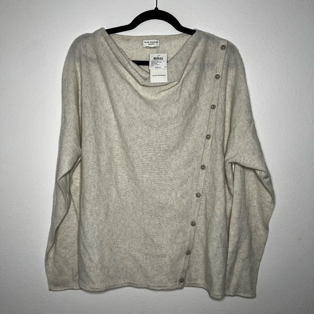 Simisola Cashmere Chandails Grey Club Monaco NWT Sweater